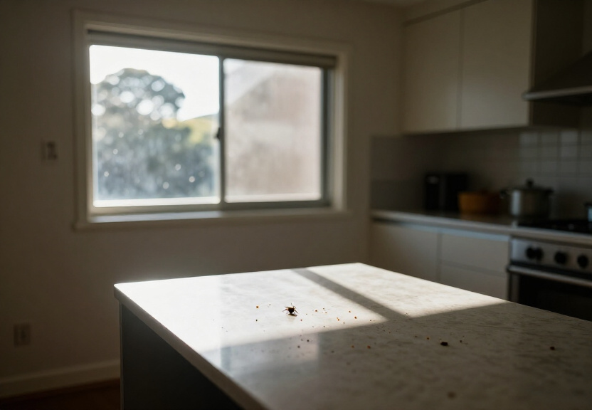 Redback spider nest under a deck in Parramatta before treatment